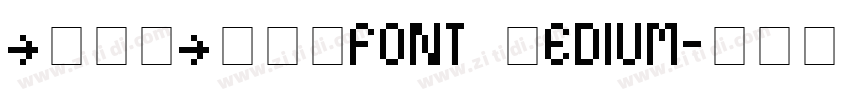 CUTECUTEfont Medium字体转换